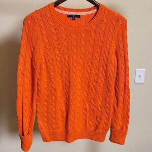 Vintage Orange GAP Cable Knit Sweater - Great condition